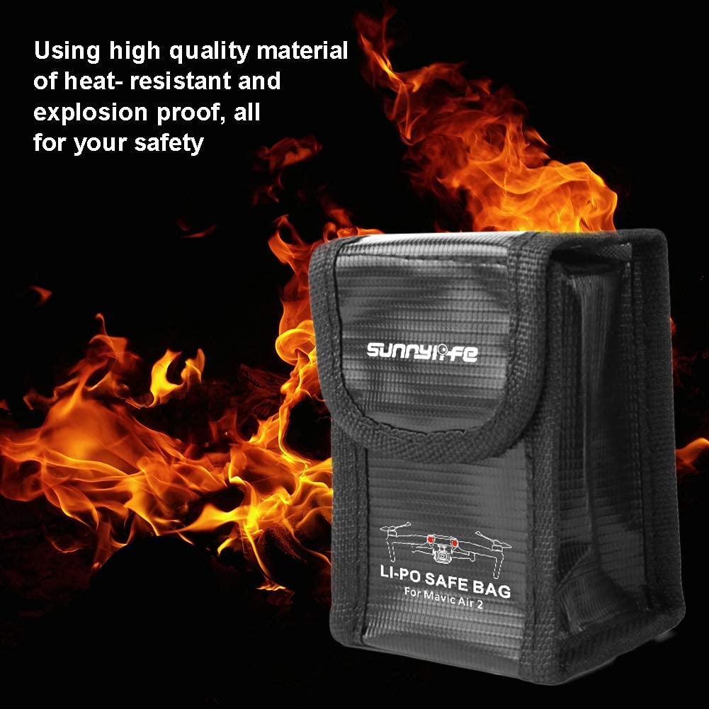 SUNNYLIFE Lipo Safe Explosion-proof Protective Case Heat-resistance Storage  Hand Bag for DJI Avata FPV for 1/2/3 Battery Pouch - AliExpress